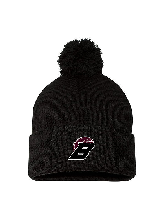 BYSA - Sportsman - 12" Pom-Pom Cuffed Beanie - SP15