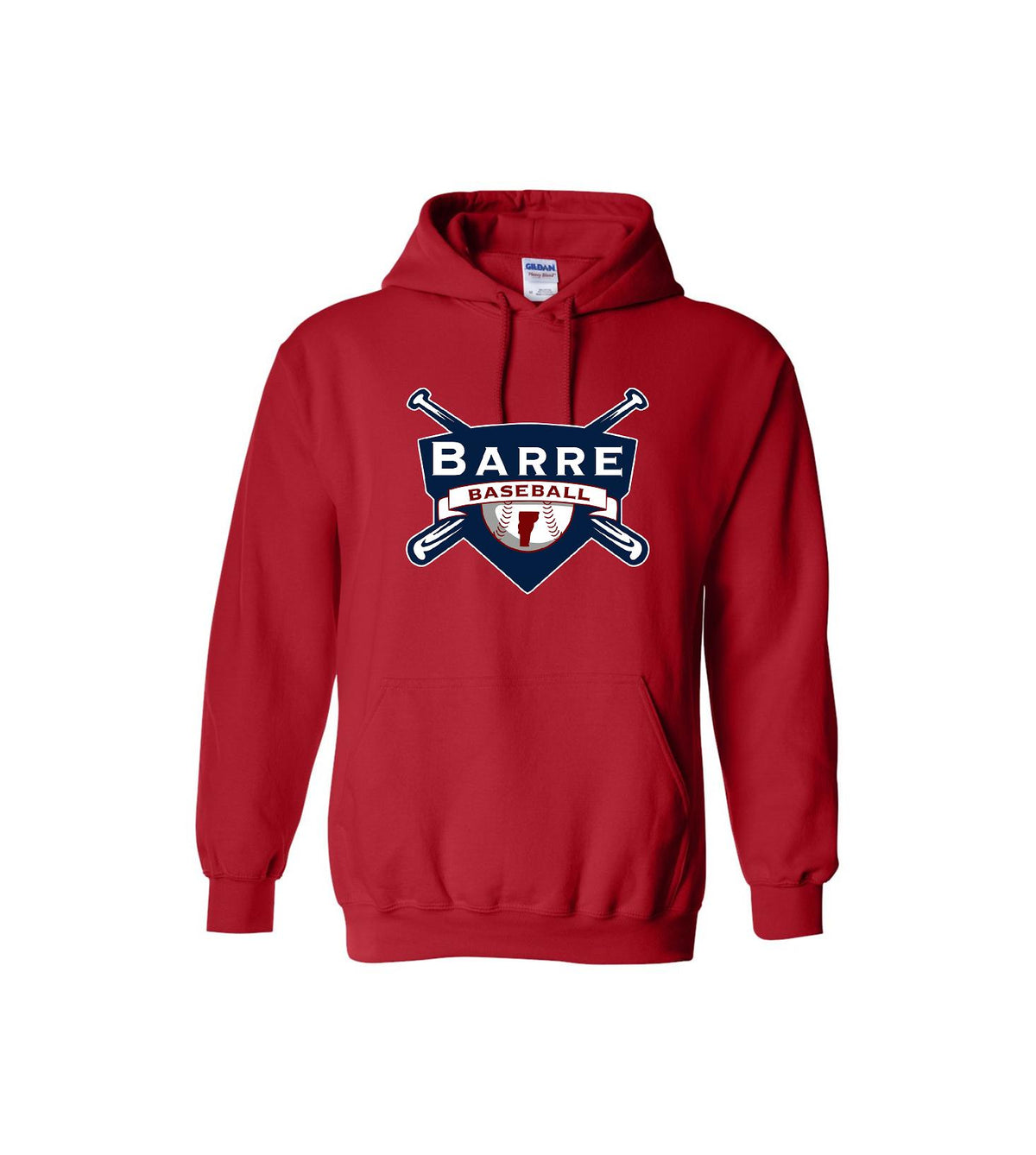 Barre Baseball - Softstyle® Midweight Hooded Sweatshirt - SF500