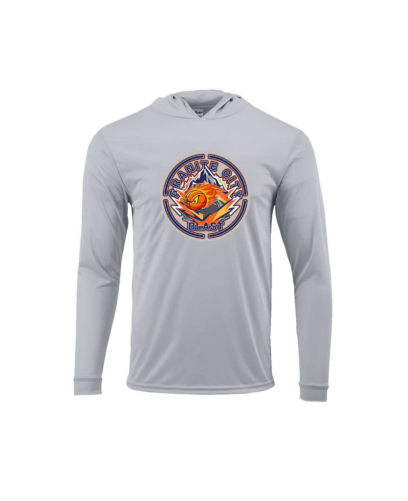 Granite City Blast - Youth Bahama Performance Hooded Long Sleeve T-Shirt - 221Y