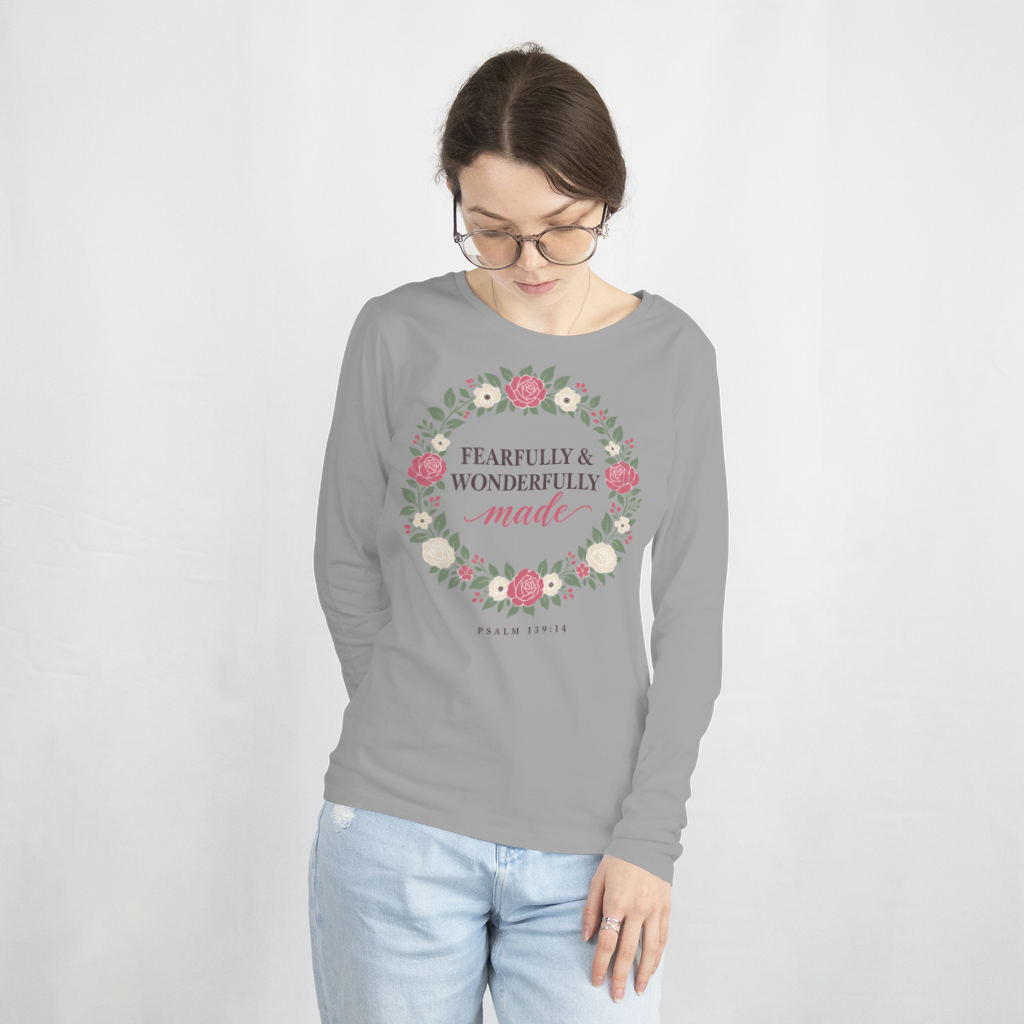 Fearfully & Wonderfully Made – Long Sleeve Tee in Sport Grey