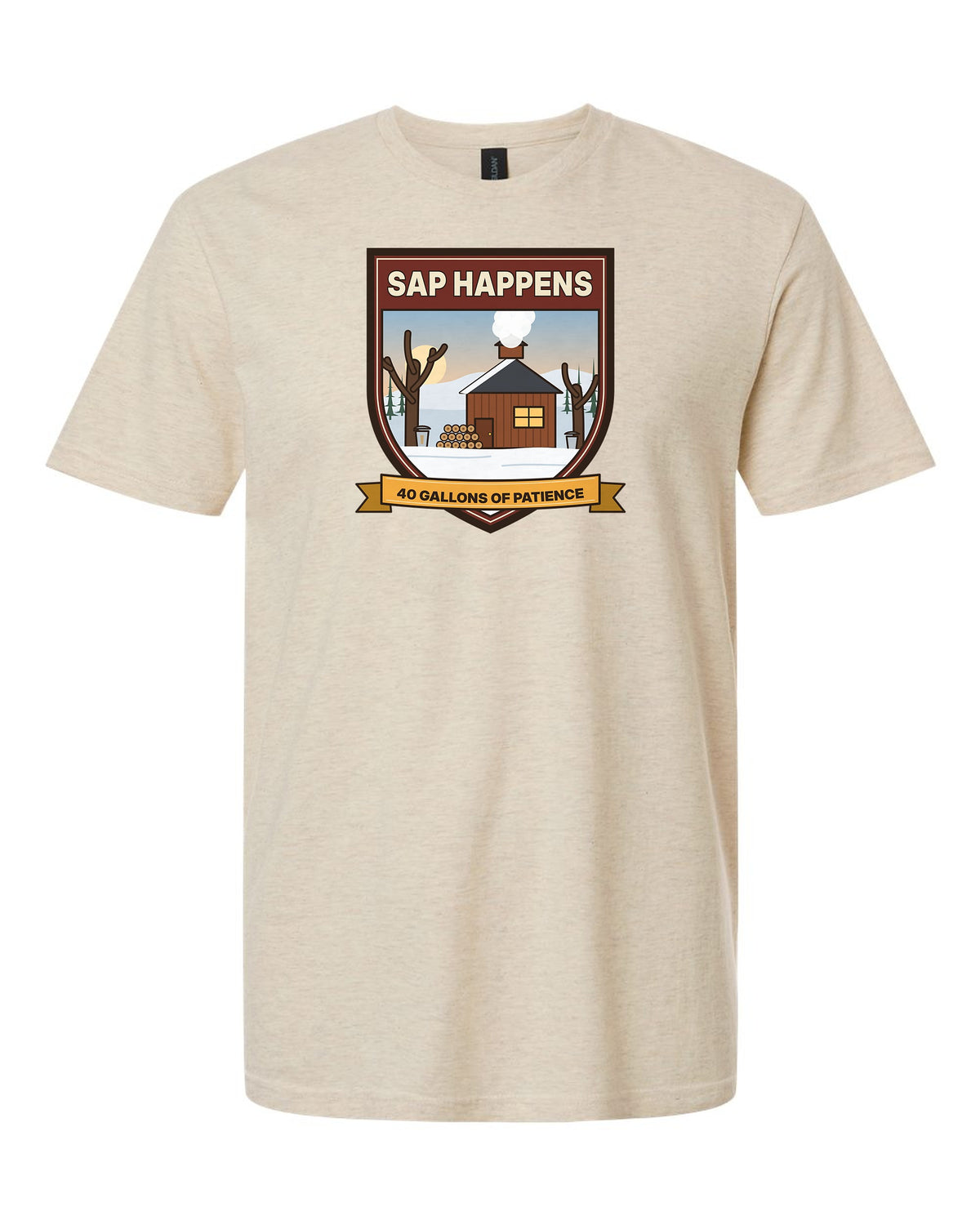 Sap Happens - Funny Maple Sugaring T-Shirt