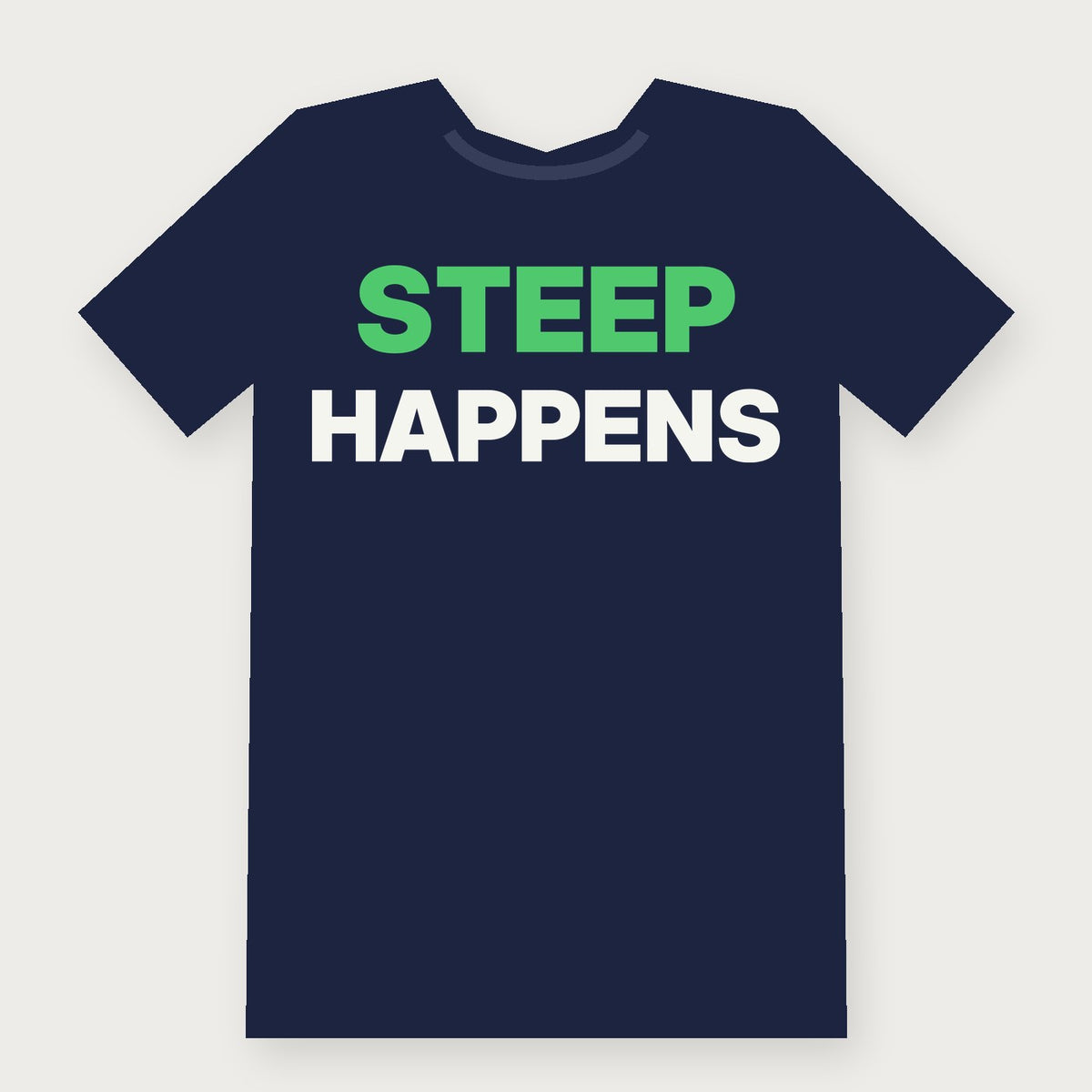 Steep Happens Funny Herbalist T-Shirt on navy