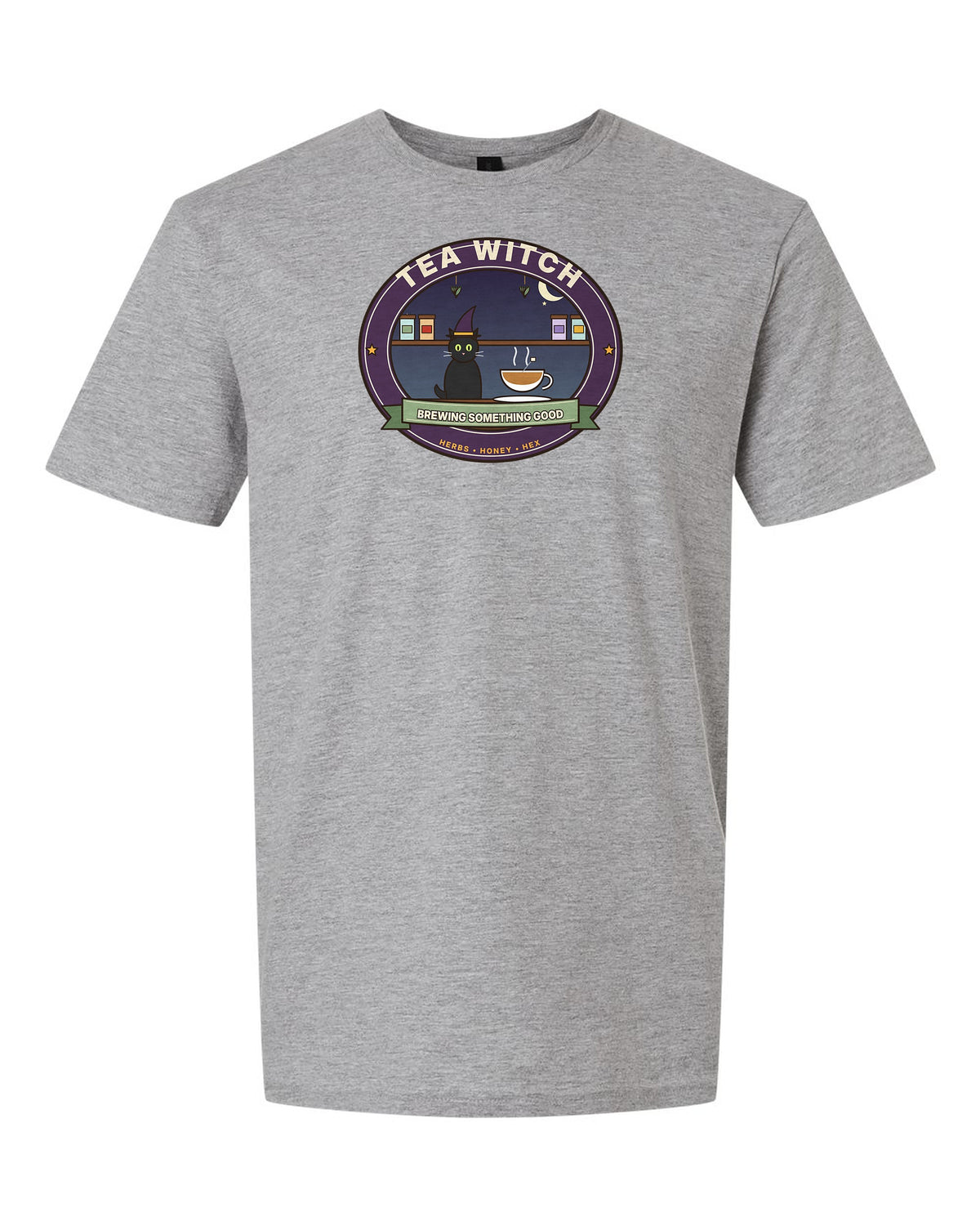 Tea Witch: Brewing Something Good - Herbalist Cat T-Shirt