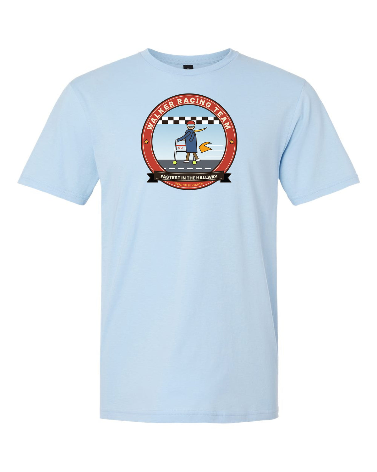 Walker Racing Team: Fastest in the Hallway - Funny Birthday T-Shirt