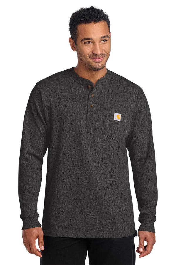 Custom Carhartt Long Sleeve Henley T-Shirt (CTK128)