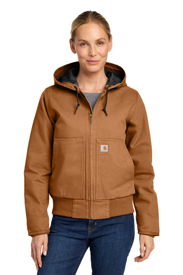 Custom Carhartt Women’s Washed Duck Active Jac (CT104053)