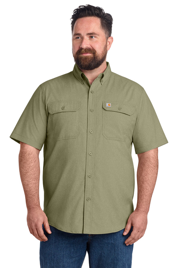Custom Carhartt Force Solid Short Sleeve Shirt (CT105292)