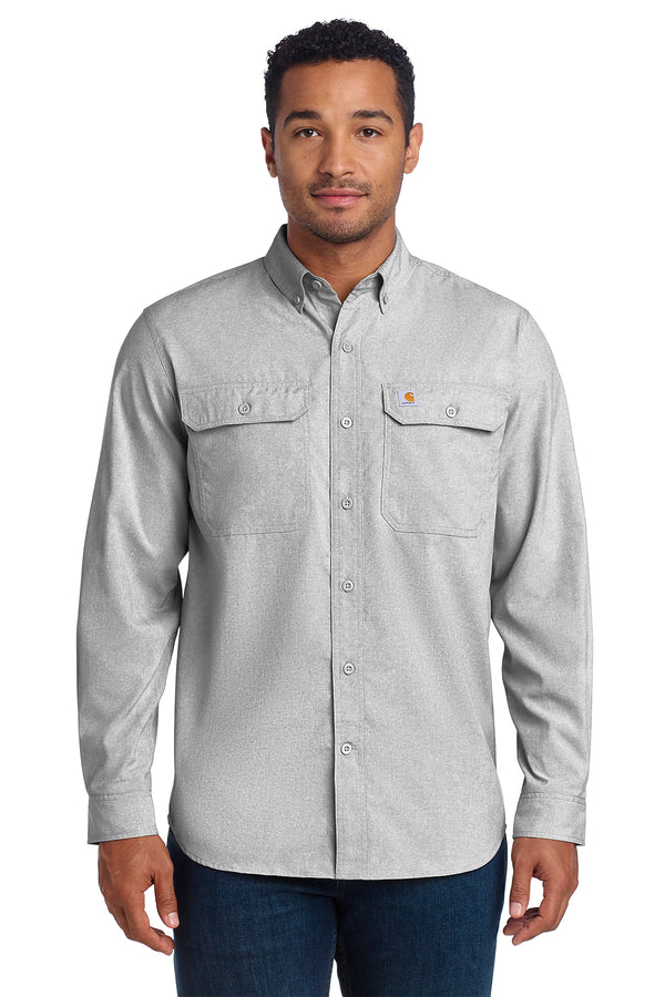 Custom Carhartt Force Solid Long Sleeve Shirt (CT105291)