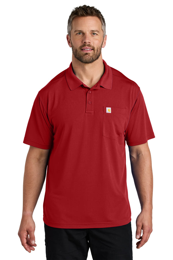Custom Carhartt Force Snag-Resistant Pocket Polo (CT106880)