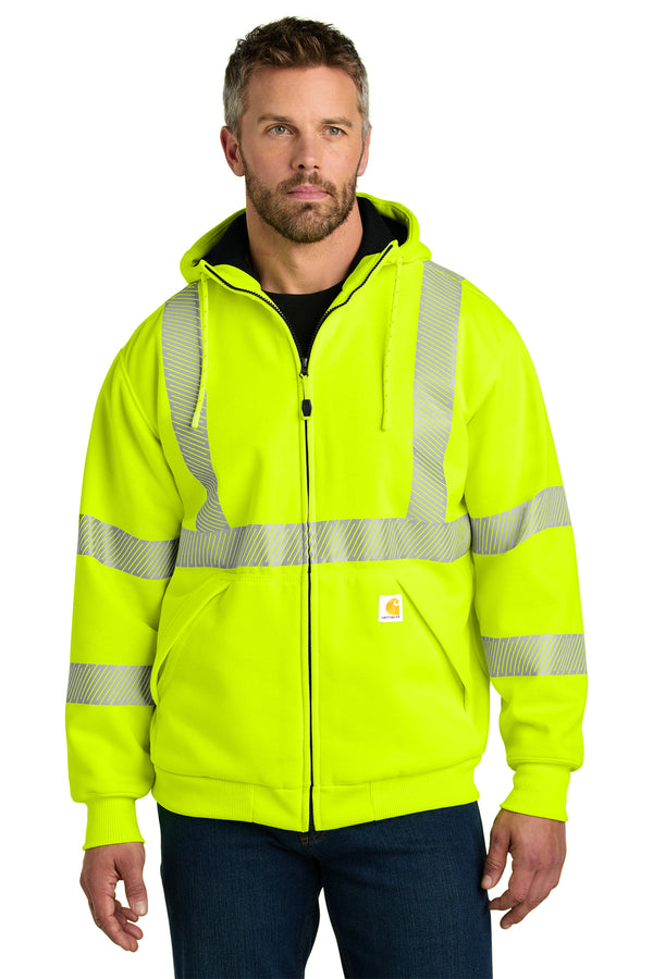 Custom Carhartt ANSI 107 Class 3 Lined Full-Zip Sweatshirt (CT104988)