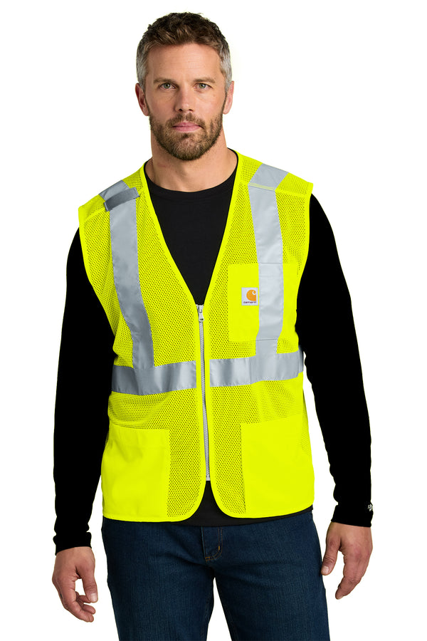 Custom Carhartt ANSI Class 2 Mesh Zip-Front Vest (CT106171)