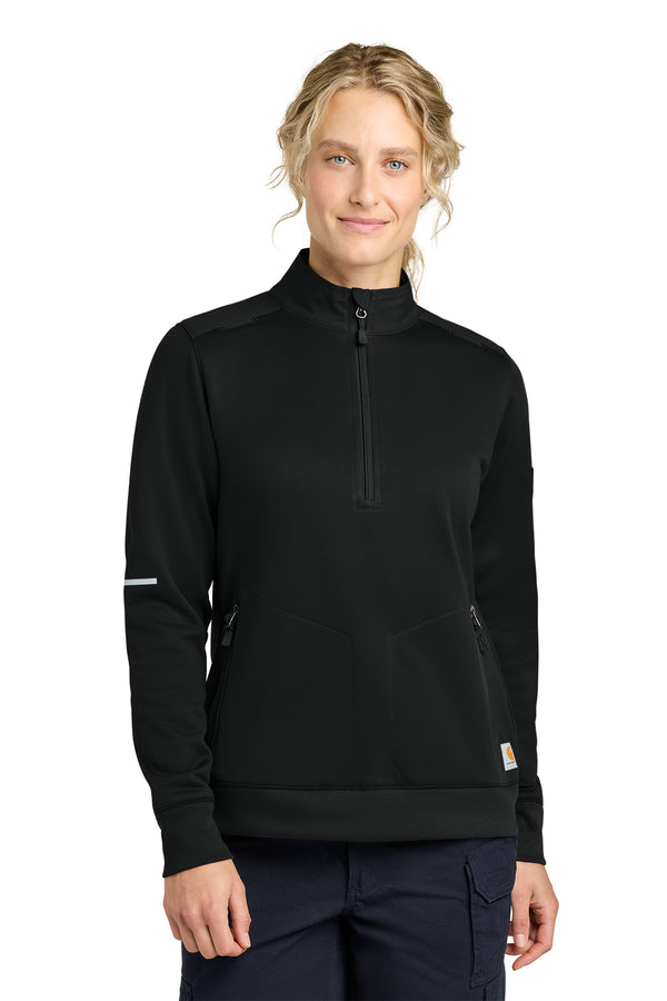 Custom Carhartt Women’s FLD & RSCU 1/2-Zip Mid-Layer (CTC82912)