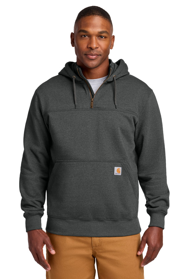Custom Carhartt Tall Rain Defender Paxton Heavyweight Hooded Zip Mock Sweatshirt (CTT100617)