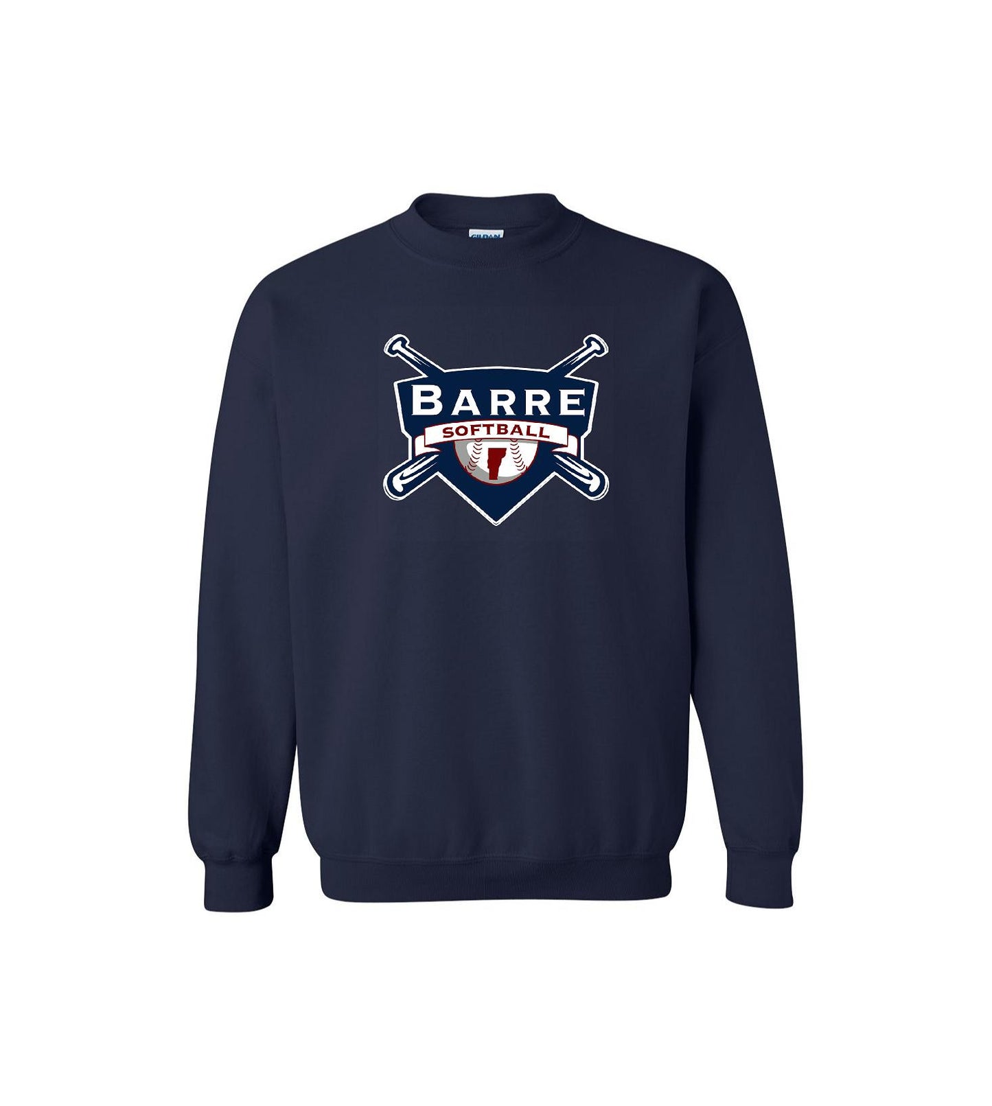 Barre Softball - Heavy Blend™ Crewneck Sweatshirt - 18000