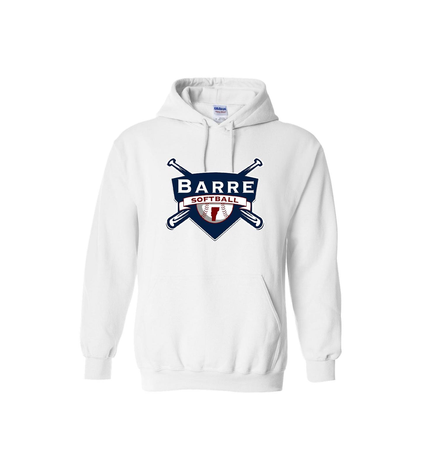 Barre Softball- Softstyle® Midweight Hooded Sweatshirt - SF500