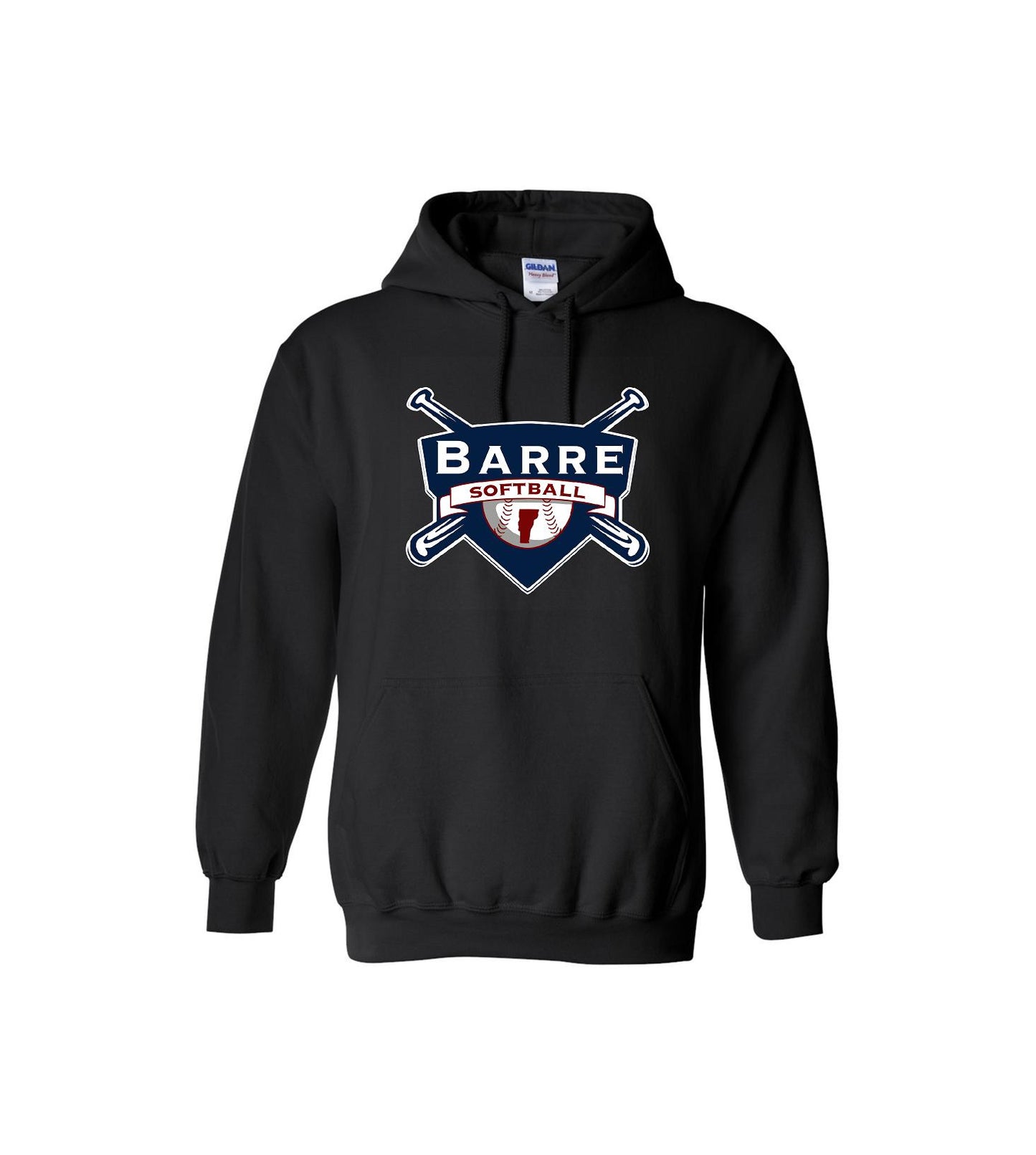 Barre Softball- Softstyle® Midweight Hooded Sweatshirt - SF500