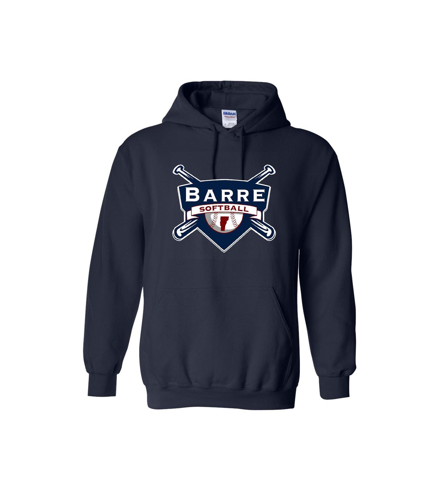 Barre Softball- Softstyle® Midweight Hooded Sweatshirt - SF500