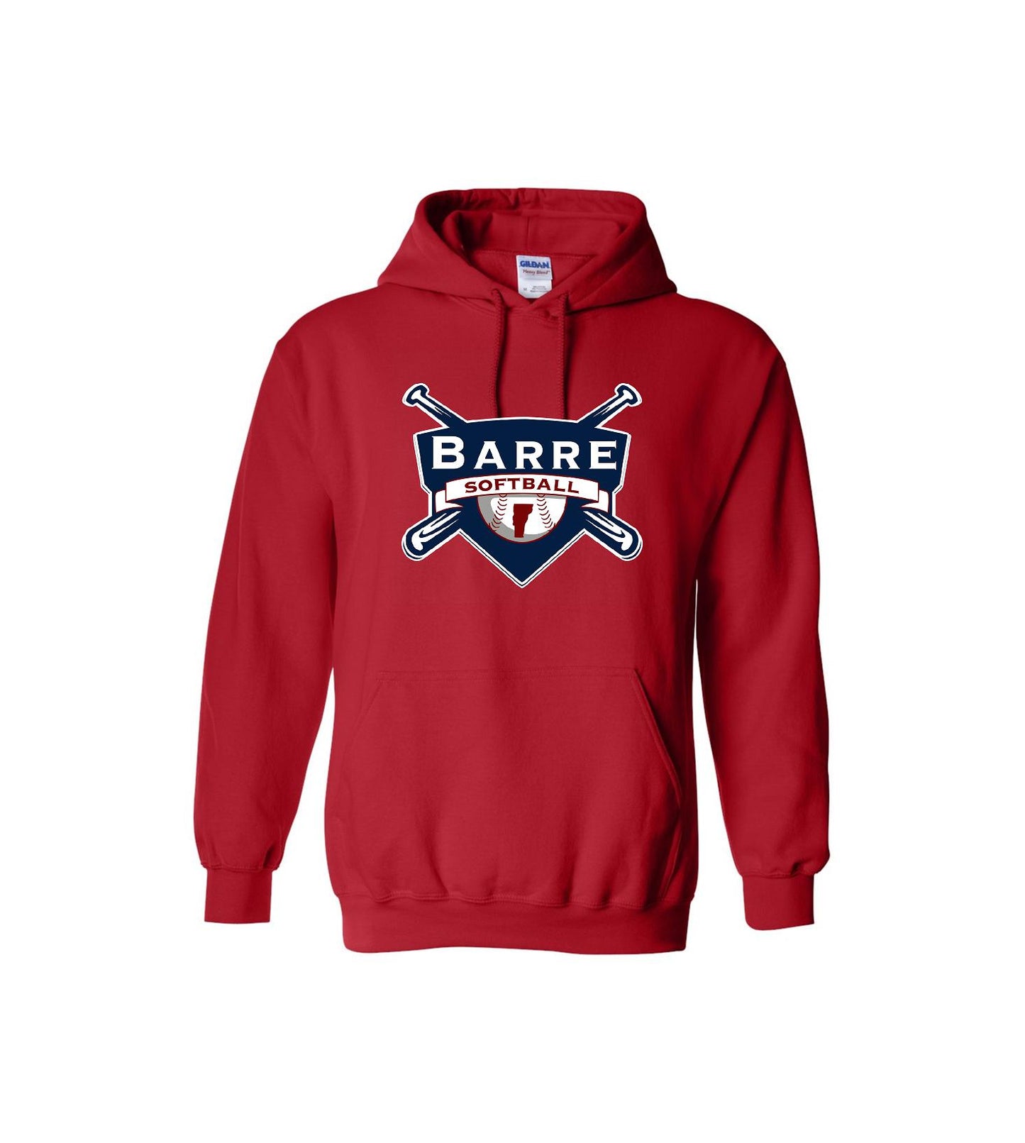 Barre Softball- Softstyle® Midweight Hooded Sweatshirt - SF500