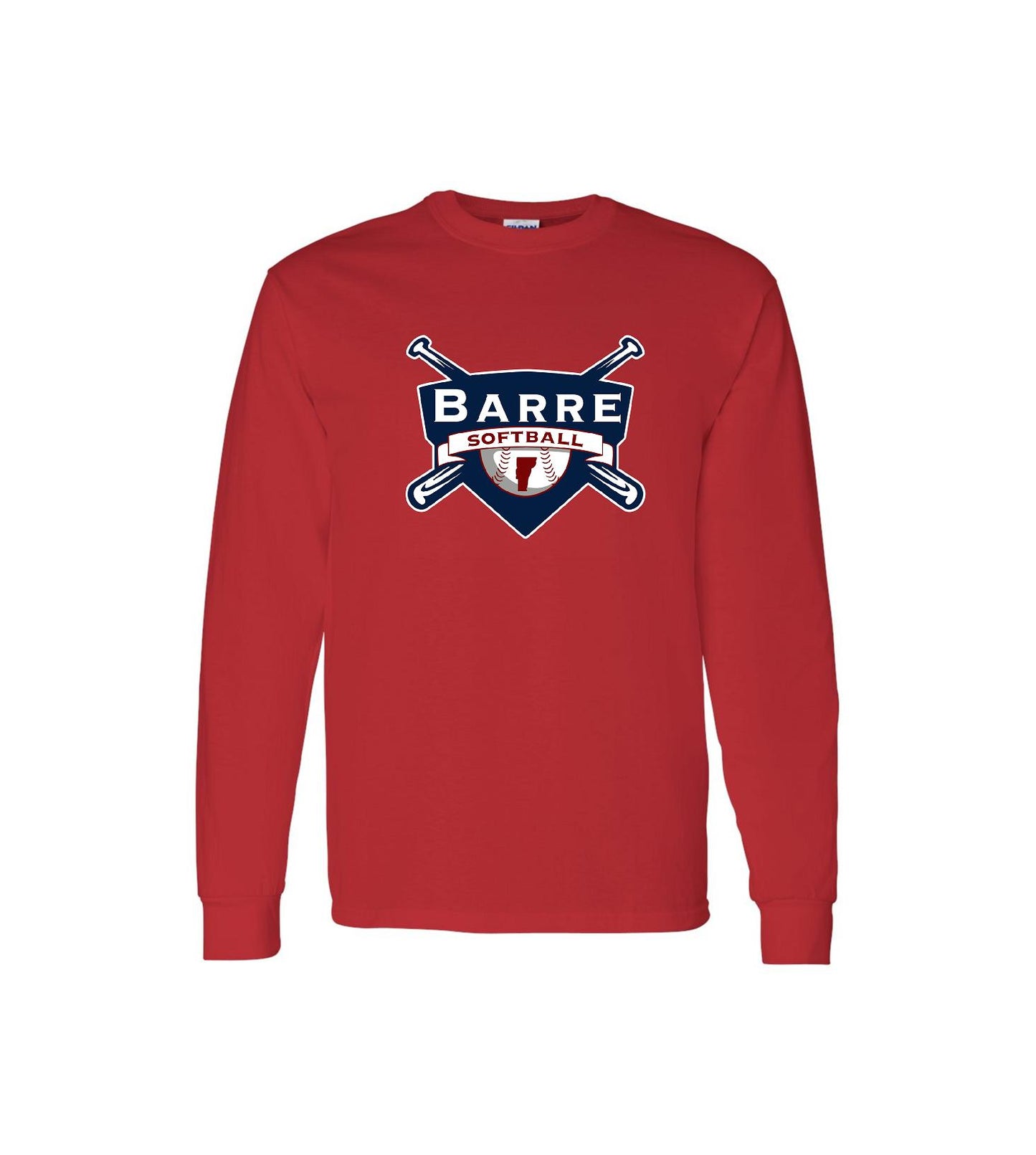 Barre Softball- Ultra Cotton® Long Sleeve T-Shirt - 2400