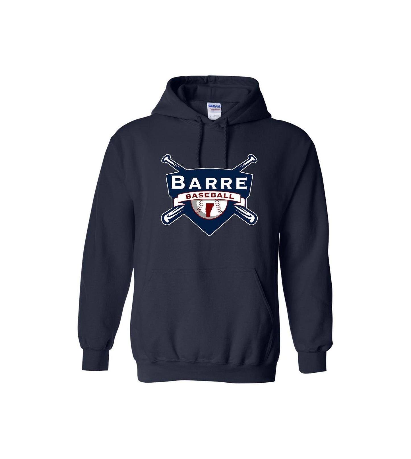 Barre Baseball - Softstyle® Midweight Hooded Sweatshirt - SF500