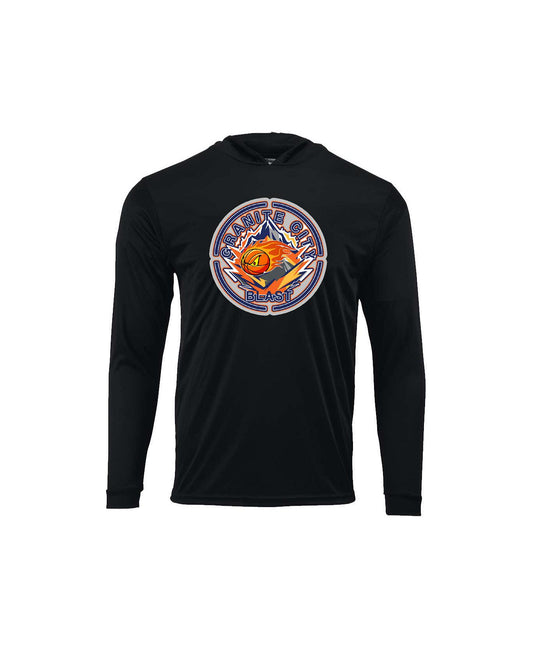 Granite City Blast - Youth Bahama Performance Hooded Long Sleeve T-Shirt - 221Y