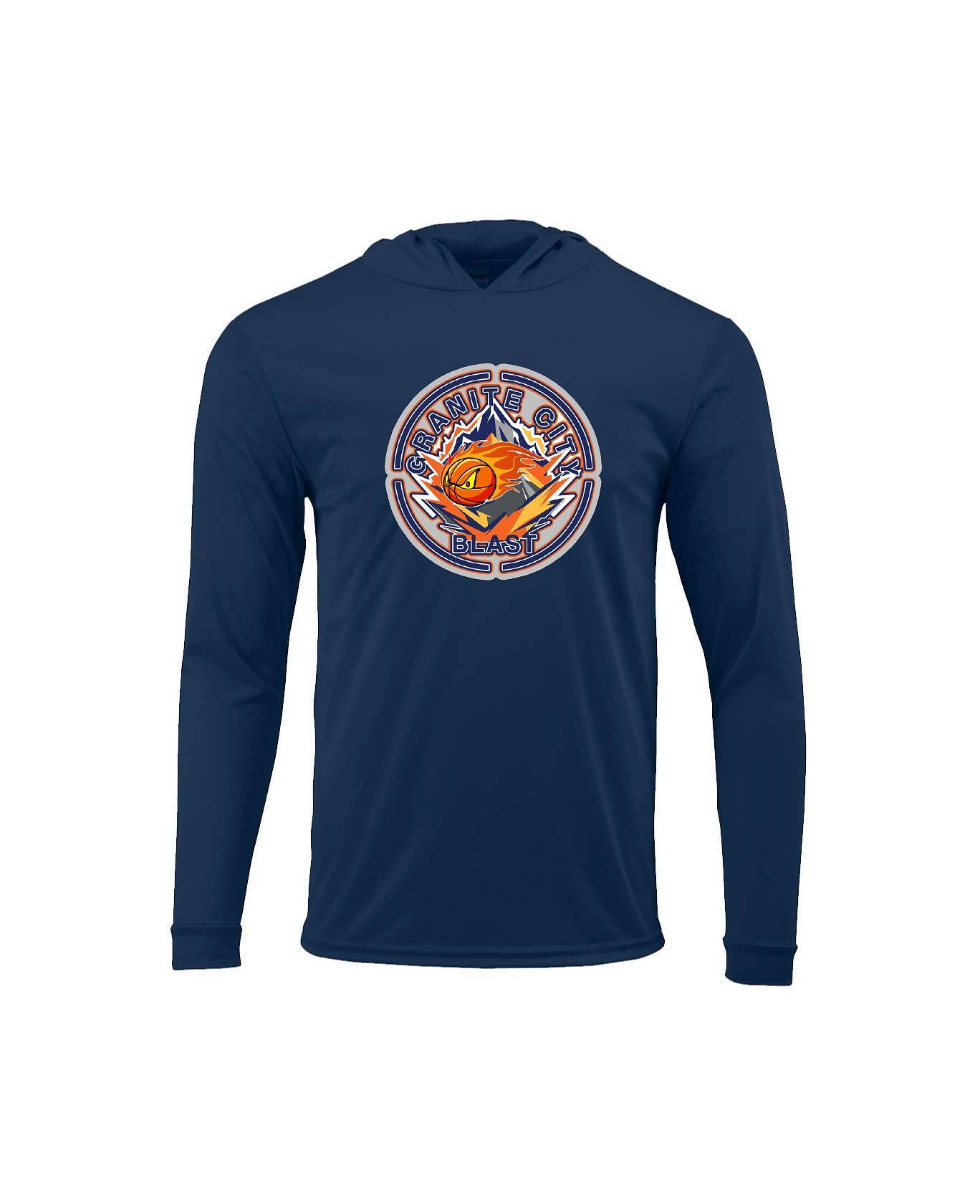 Granite City Blast - Youth Bahama Performance Hooded Long Sleeve T-Shirt - 221Y