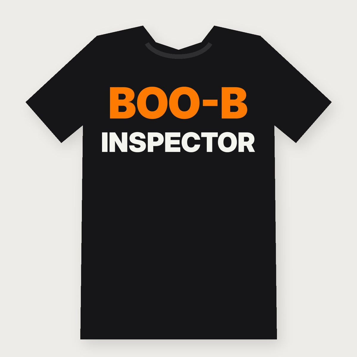 Boo-B Inspector Funny Halloween T-Shirt on black