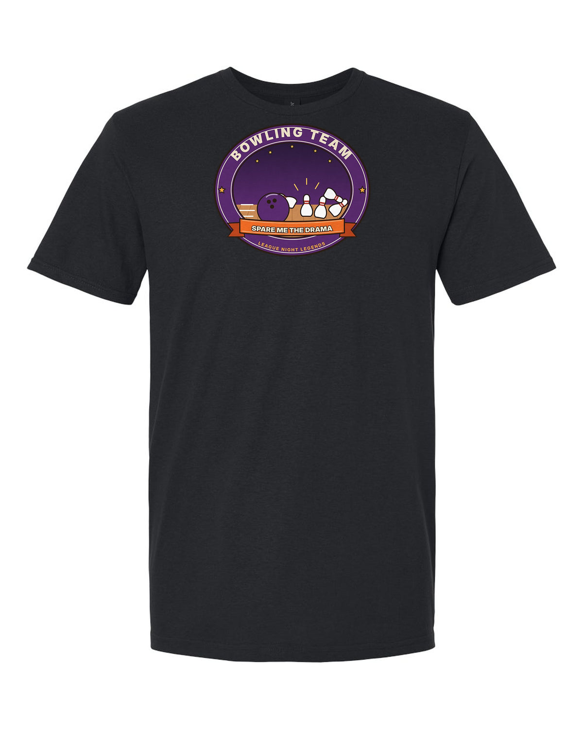 Bowling Team: Spare Me the Drama - League Night T-Shirt