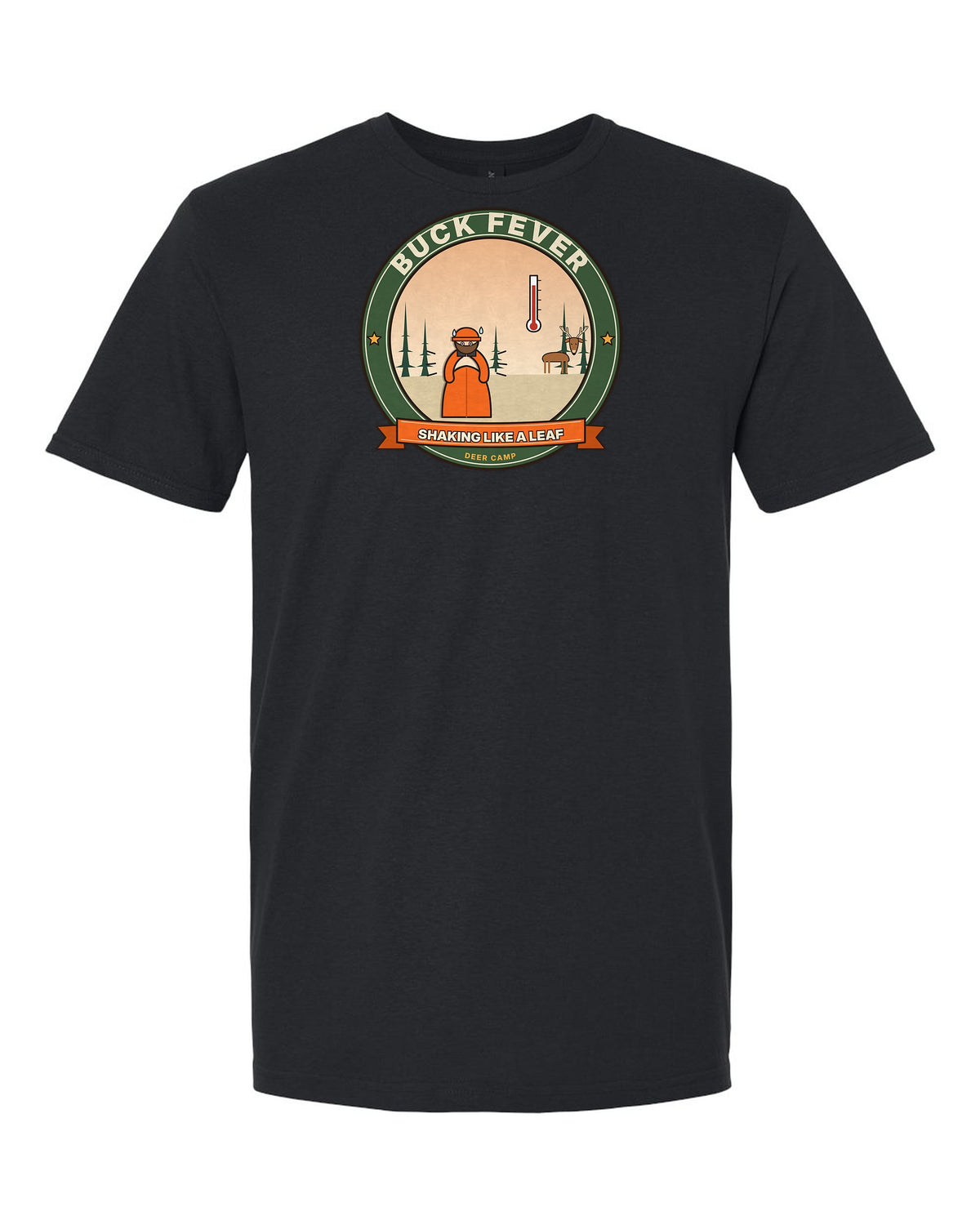 Buck Fever: Shaking Like a Leaf - Funny Hunting T-Shirt