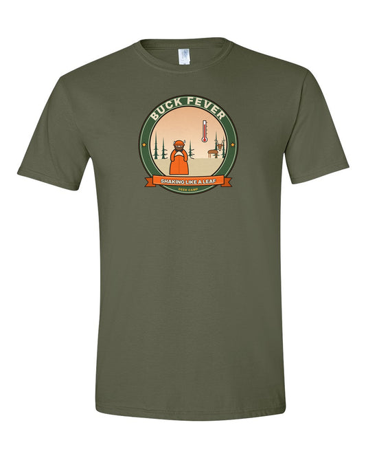 Buck Fever: Shaking Like a Leaf - Funny Hunting T-Shirt