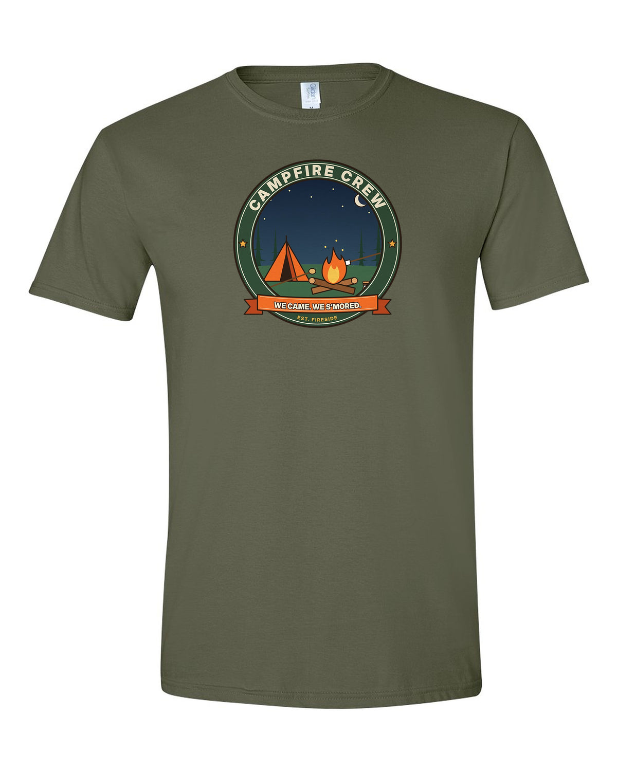 Campfire Crew: We Came. We S'mored. - Camping Group T-Shirt