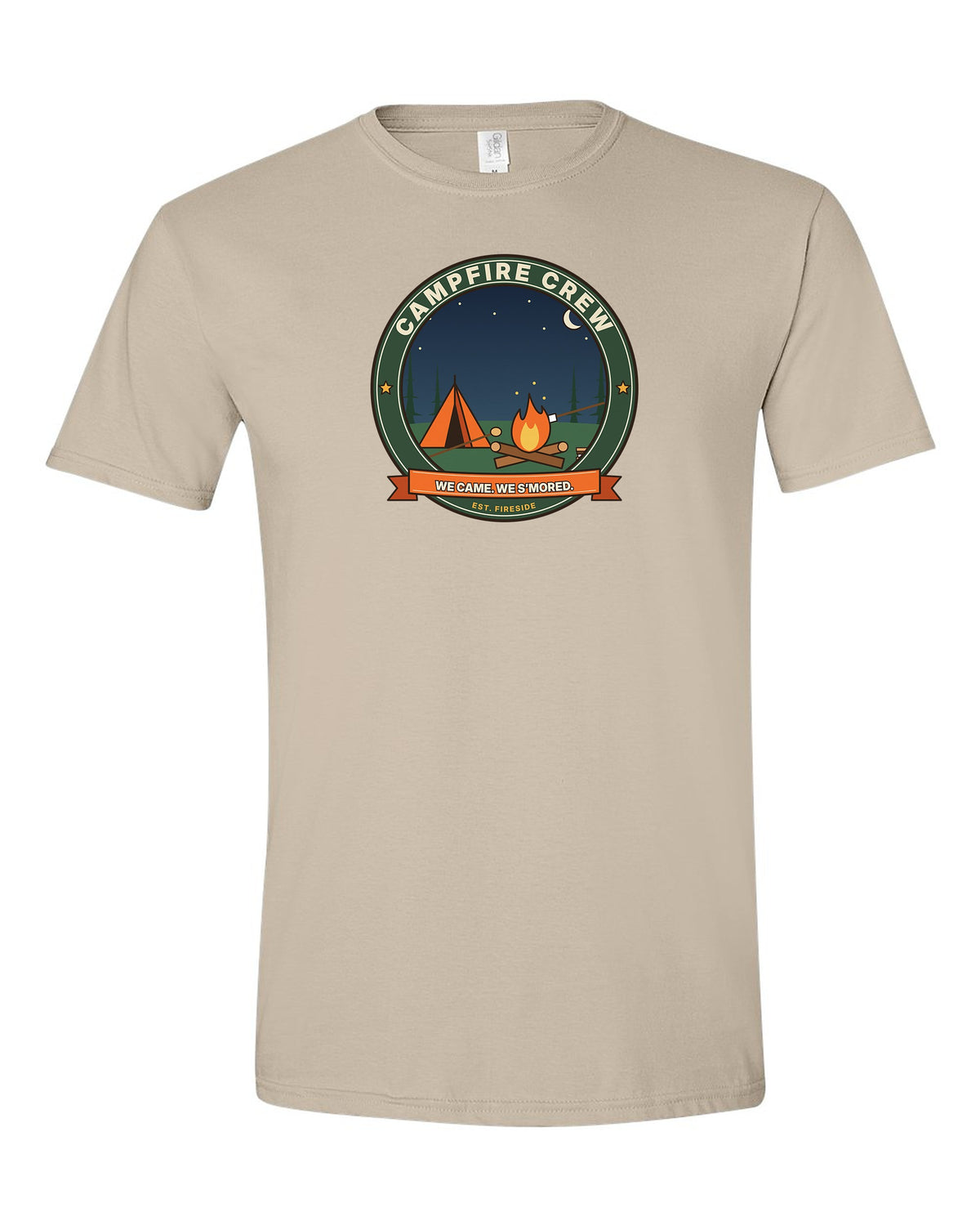 Campfire Crew: We Came. We S'mored. - Camping Group T-Shirt