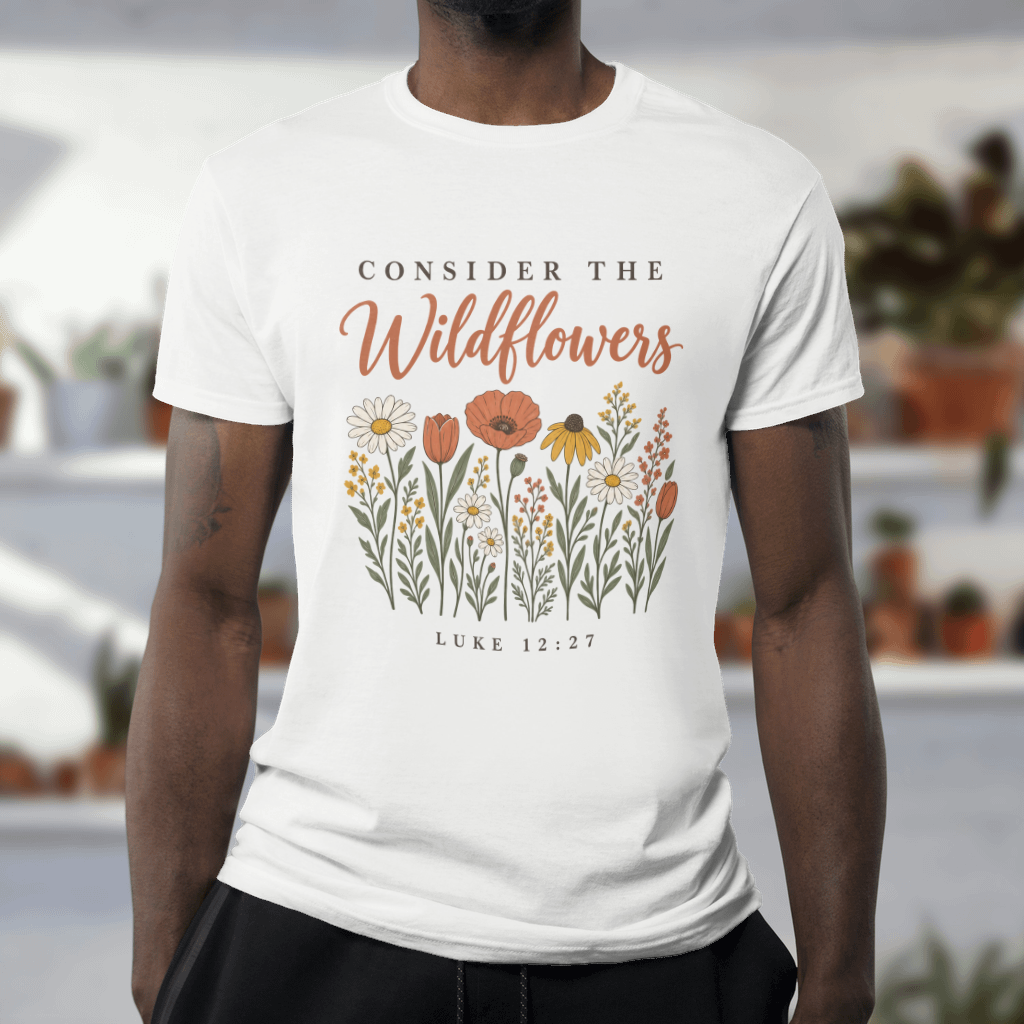 Consider the Wildflowers – Softstyle Tee in White