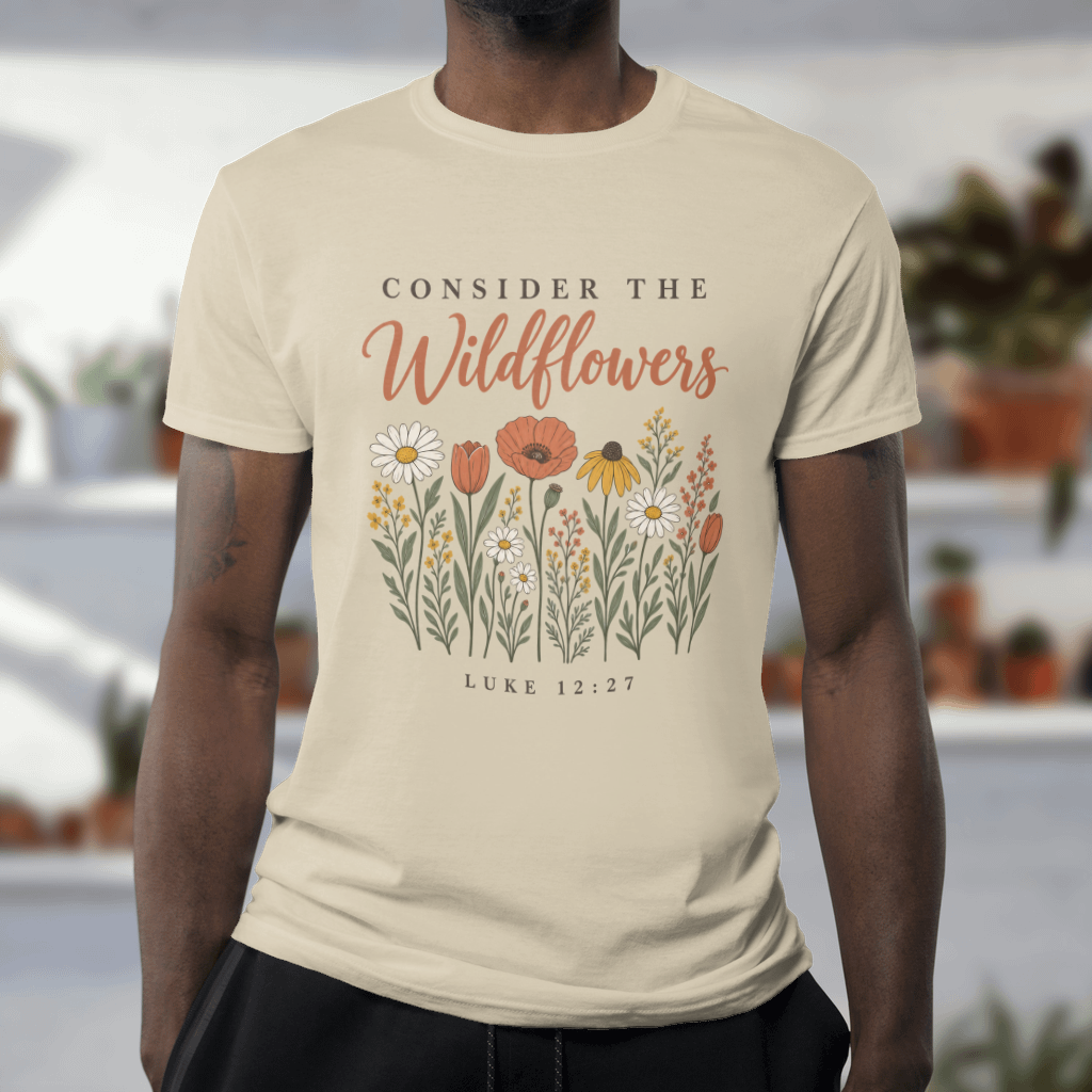 Consider the Wildflowers – Softstyle Tee in Sand