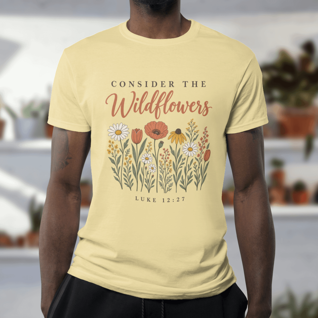 Consider the Wildflowers – Comfort Colors Tee in Butter