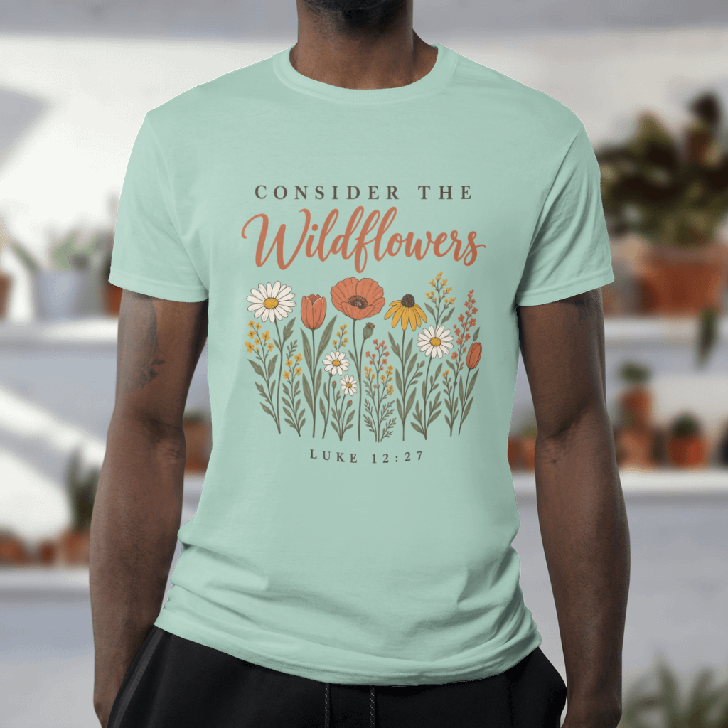 Consider the Wildflowers – Comfort Colors Tee in Chalky Mint