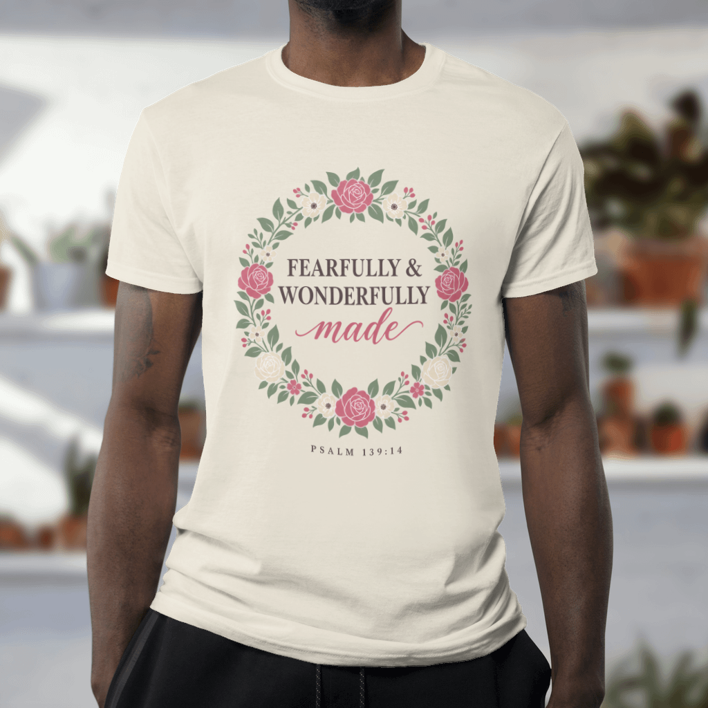 Fearfully & Wonderfully Made – Comfort Colors Tee in Ivory