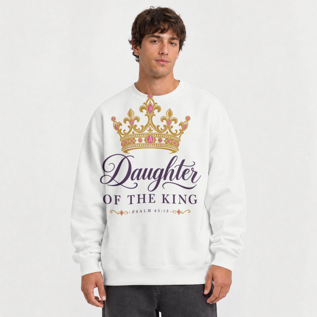 Daughter of the King – Crewneck Sweatshirt in White