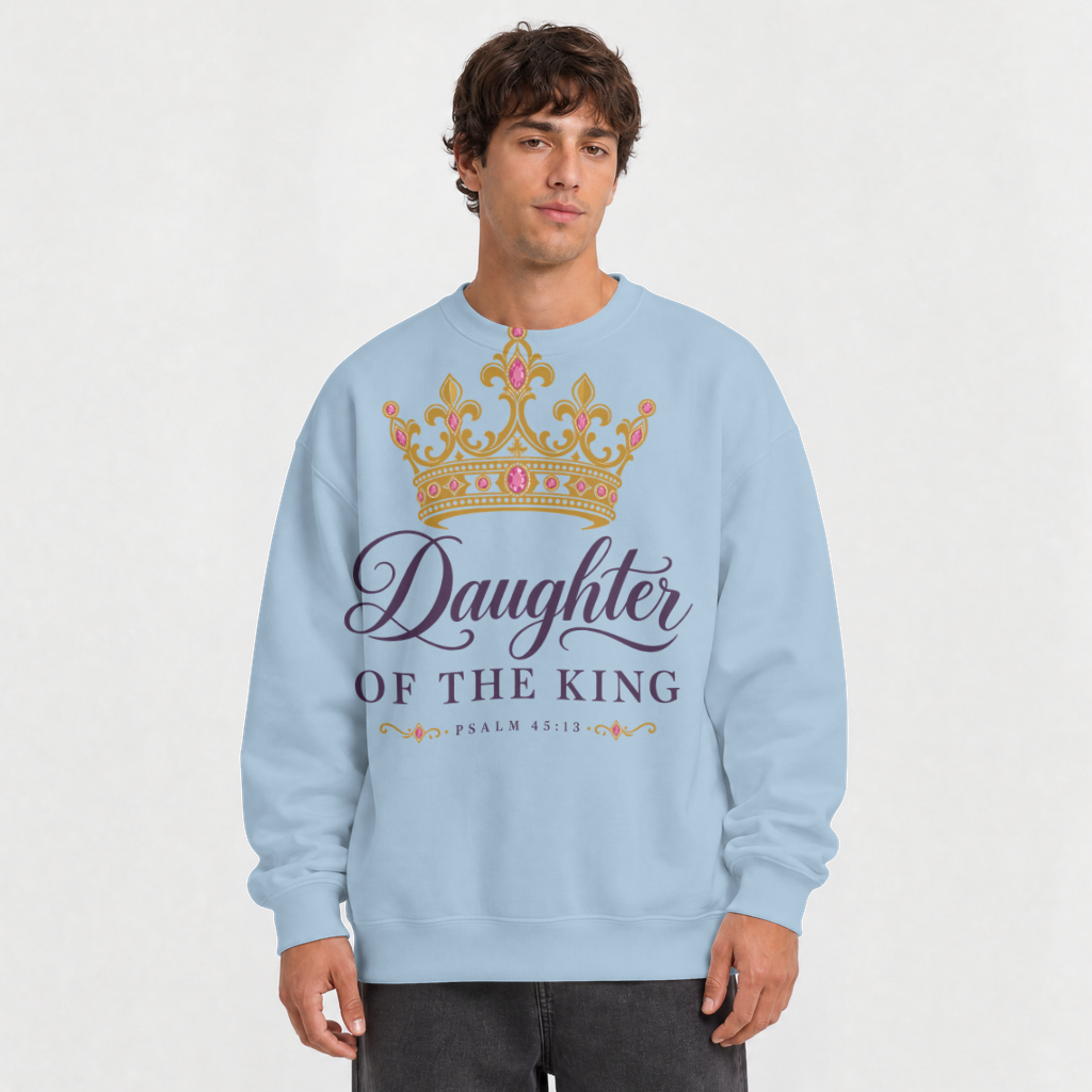 Daughter of the King – Crewneck Sweatshirt in Light Blue