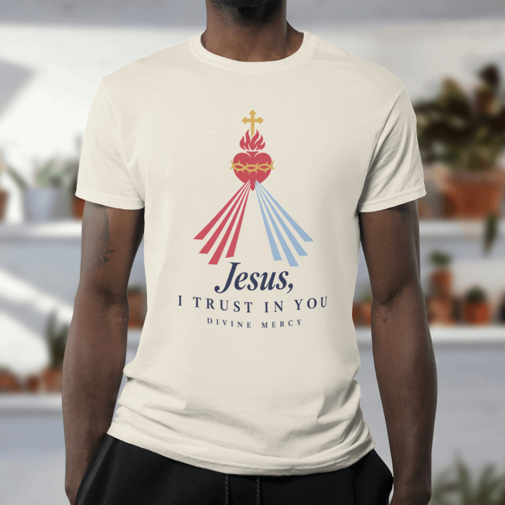 Jesus, I Trust in You – Comfort Colors Tee in Ivory