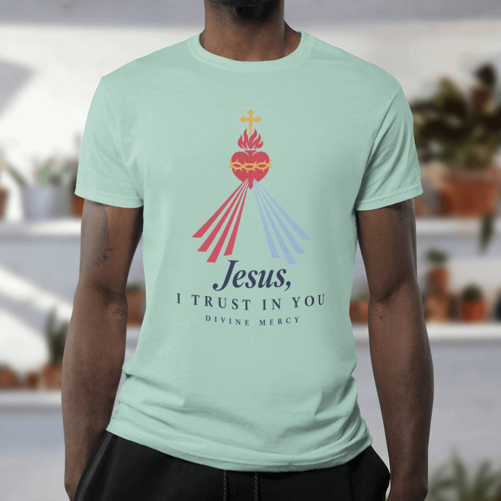 Jesus, I Trust in You – Comfort Colors Tee in Chalky Mint