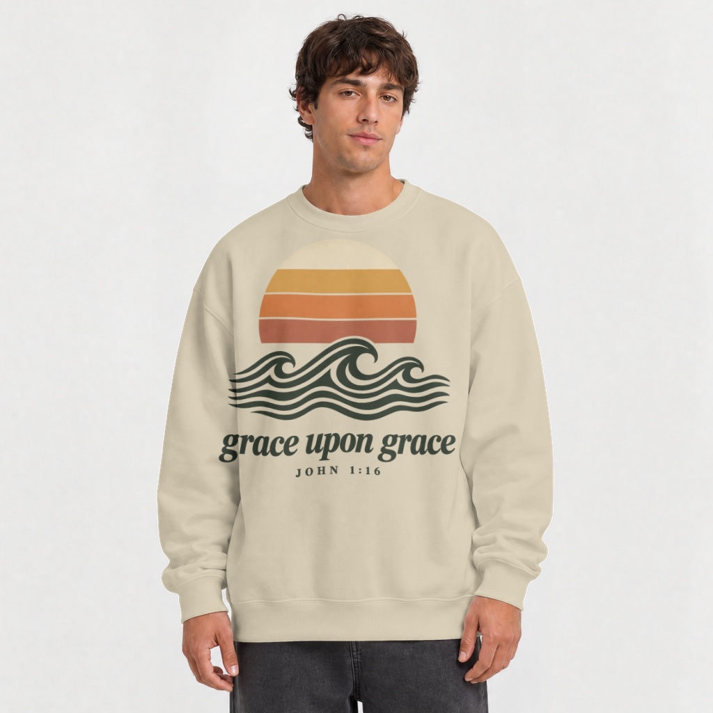Grace Upon Grace – Crewneck Sweatshirt in Sand