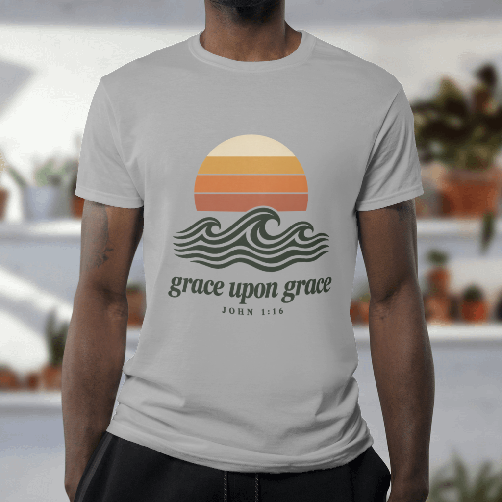Grace Upon Grace – Softstyle Tee in Sport Grey