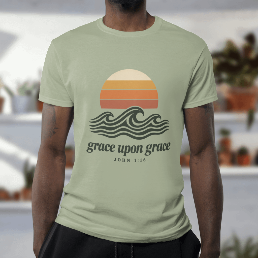 Grace Upon Grace – Comfort Colors tee in Sage