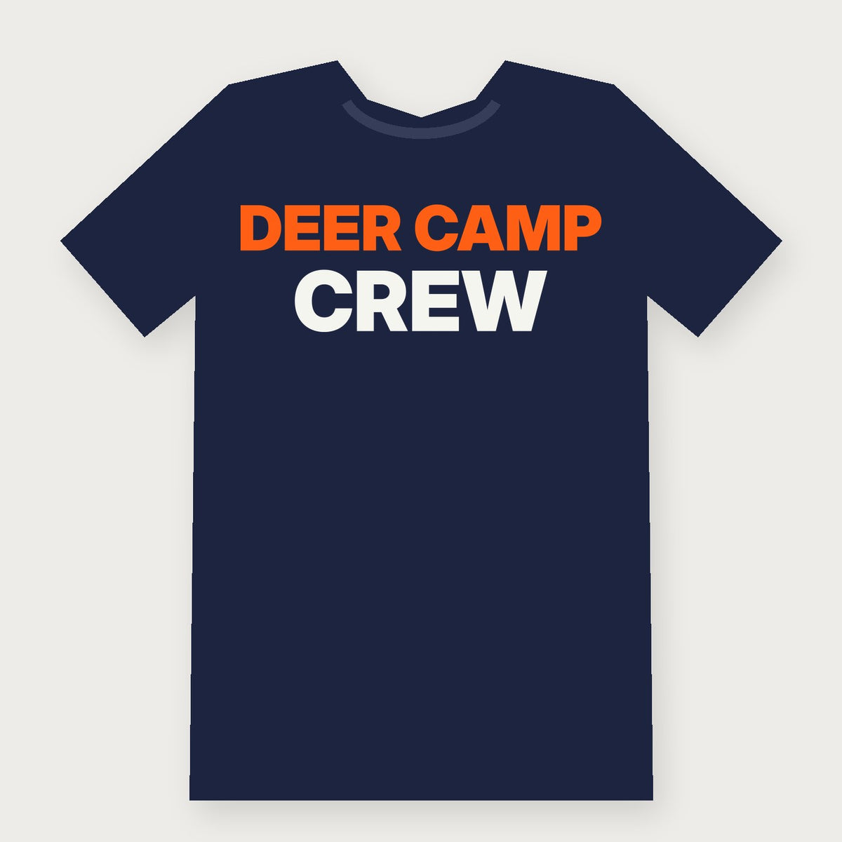 Deer Camp Crew Group & Party T-Shirt on navy
