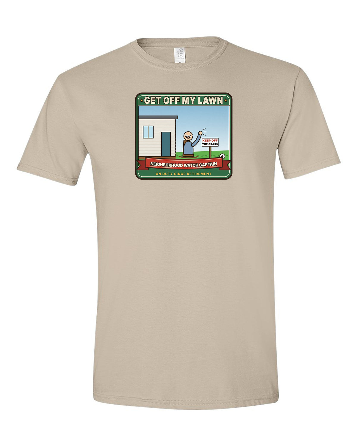 Get Off My Lawn: Neighborhood Watch Captain - Funny Grumpy Old Man T-Shirt