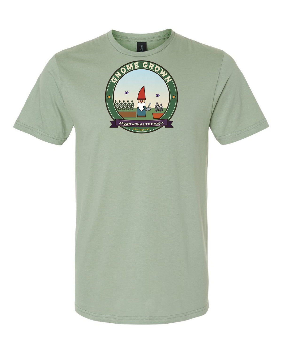 Gnome Grown: Grown With a Little Magic - Garden Gnome Herbalist T-Shirt