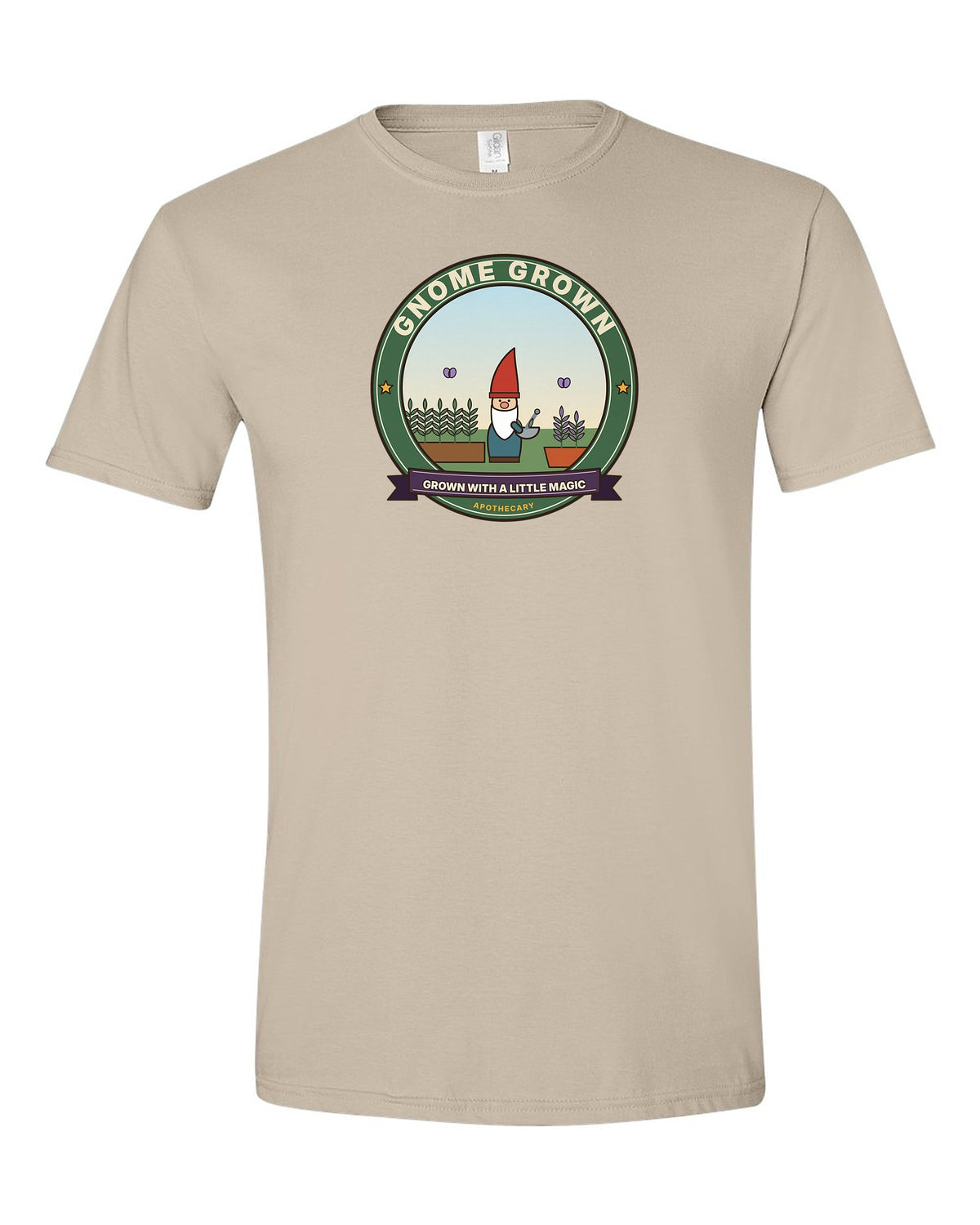 Gnome Grown: Grown With a Little Magic - Garden Gnome Herbalist T-Shirt