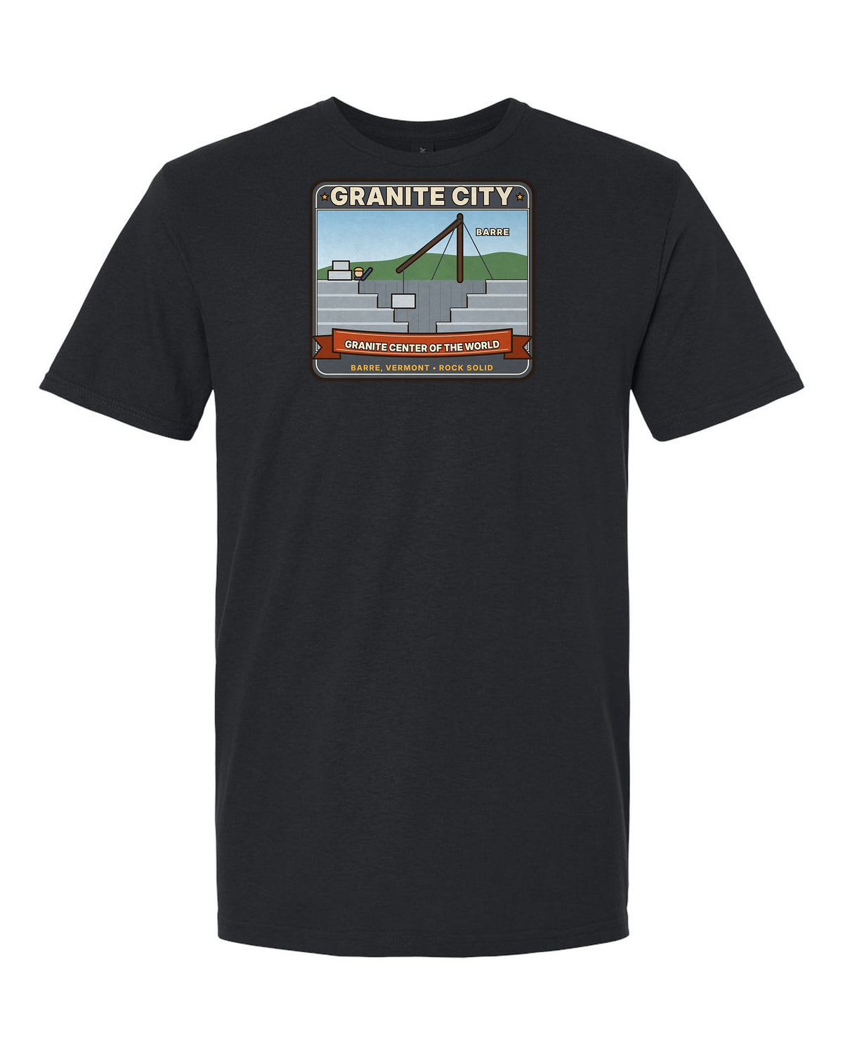 Granite City: Granite Center of the World - Barre Vermont T-Shirt