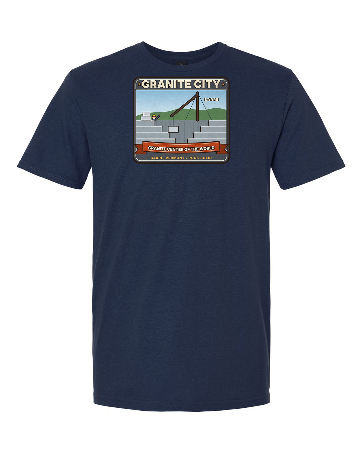 Granite City: Granite Center of the World - Barre Vermont T-Shirt